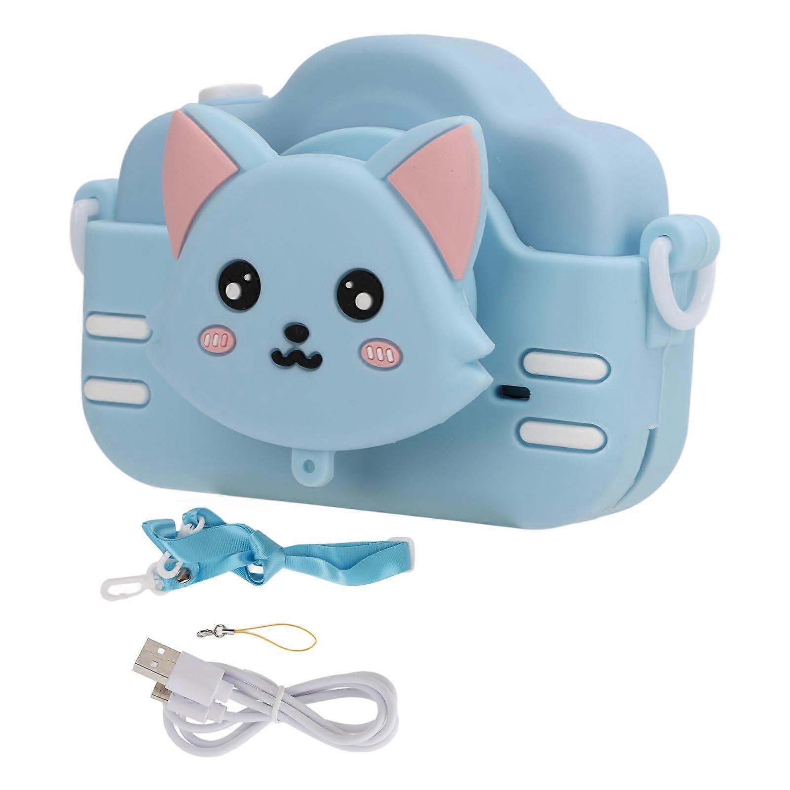 Kids Mini Camera 2 Inch Screen 2mp High Definition Cartoon Digital Camera Video Recorder Toysingle Camera, Blue