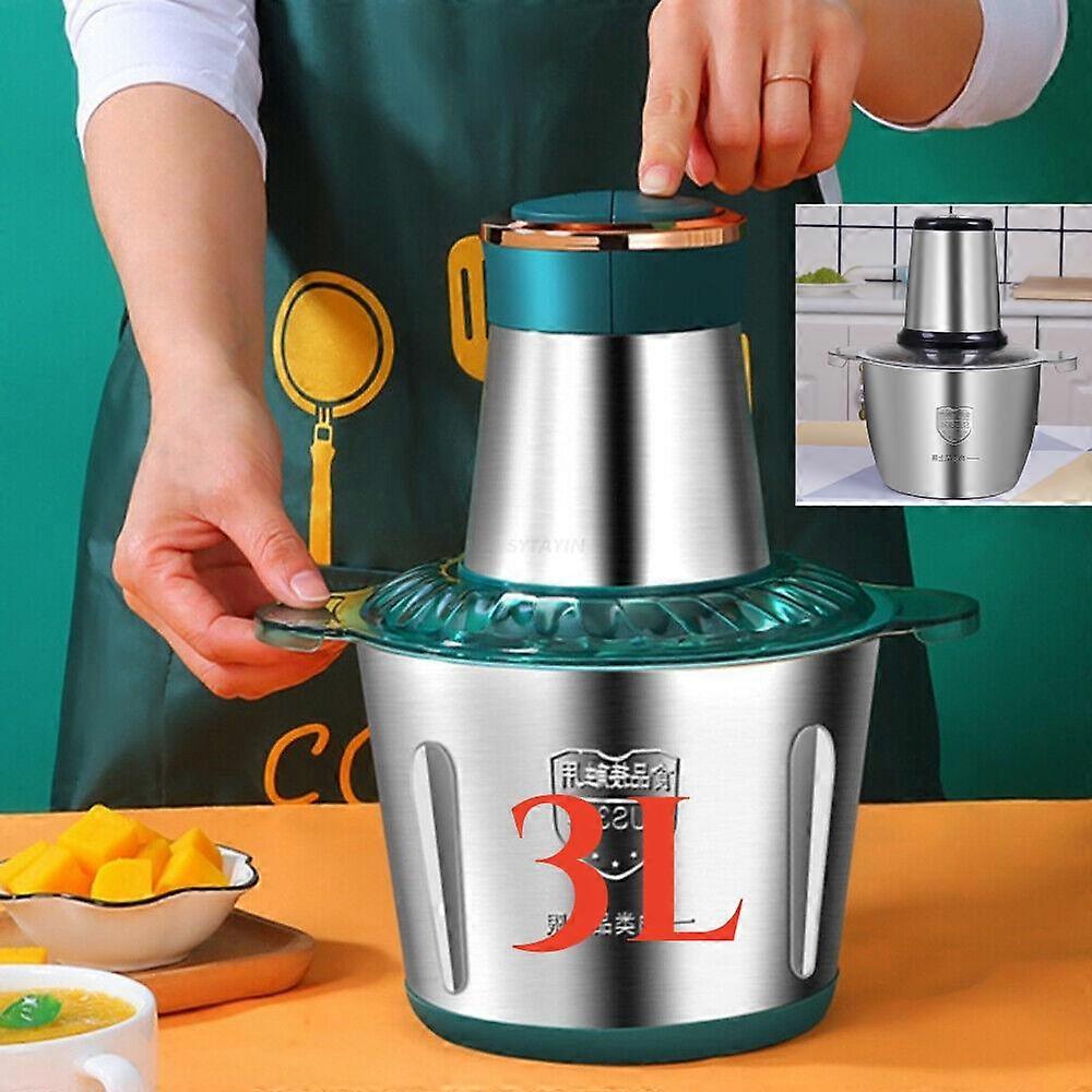 3L Electric Multi Meat Grinder Food Processor Fruit Vegetable Mixer Nuts Chopper
