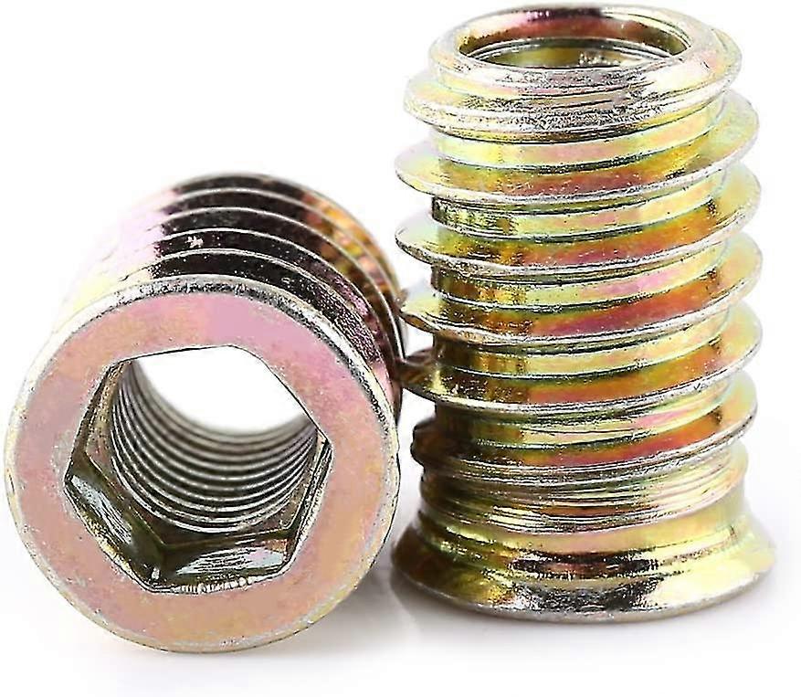 20 Piece Pack M8 Zinc Alloy Threaded Hex Nut, Zinc Alloy Insert Nuts Assortment