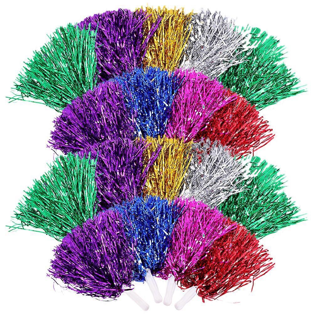 18pcsチアリーダーボールフラワーエアロビクススクールスポーツミートボールフラワープロップ応援ボール