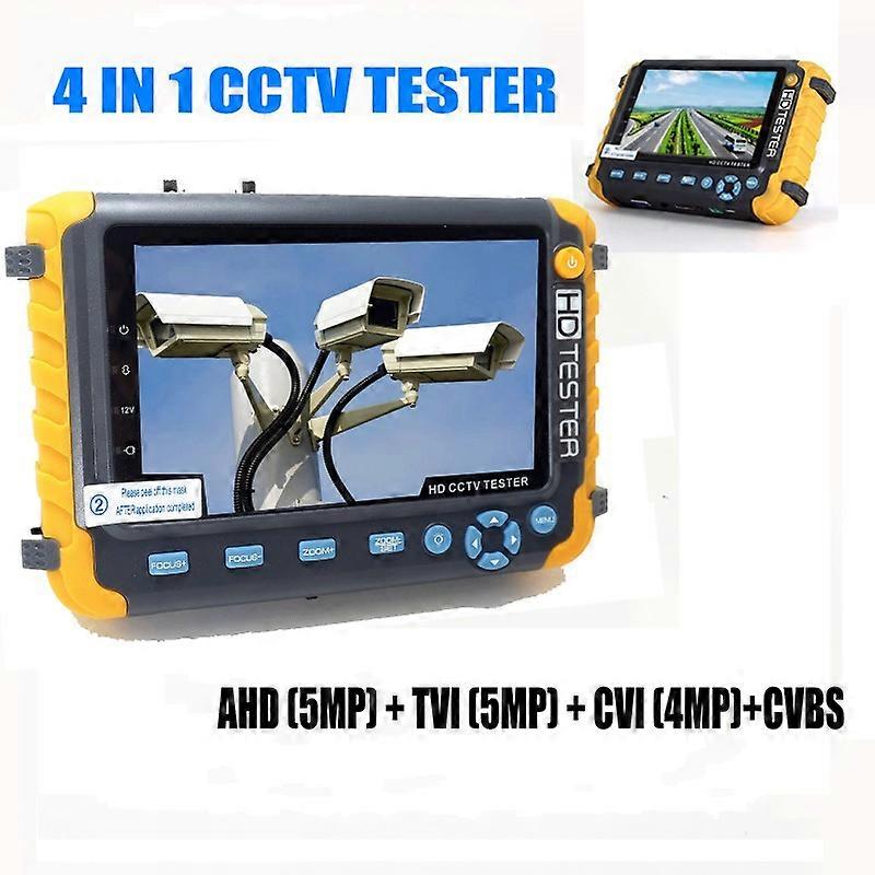 Iv8w Video Signal Testing 5 Inch Tft Lcd 8mp Tvi Ahd 8mp Cvi Cvbs Analog Cctv Tester Vga Hdmi Input Camera Video Monitor Tester