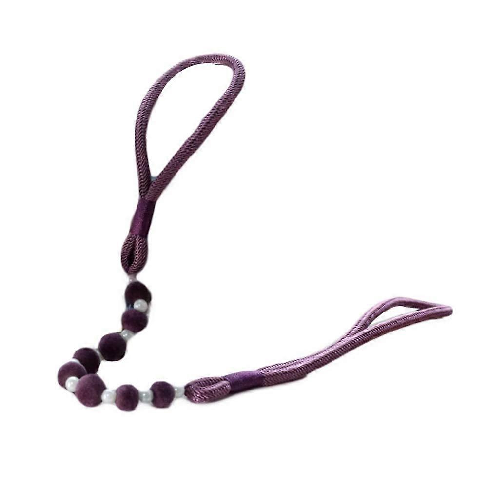2 Pieces Flannel Curtain Tie Backs Decorative Rope Curtain Holdbacks Curtains Drape Tie Backs, Purple