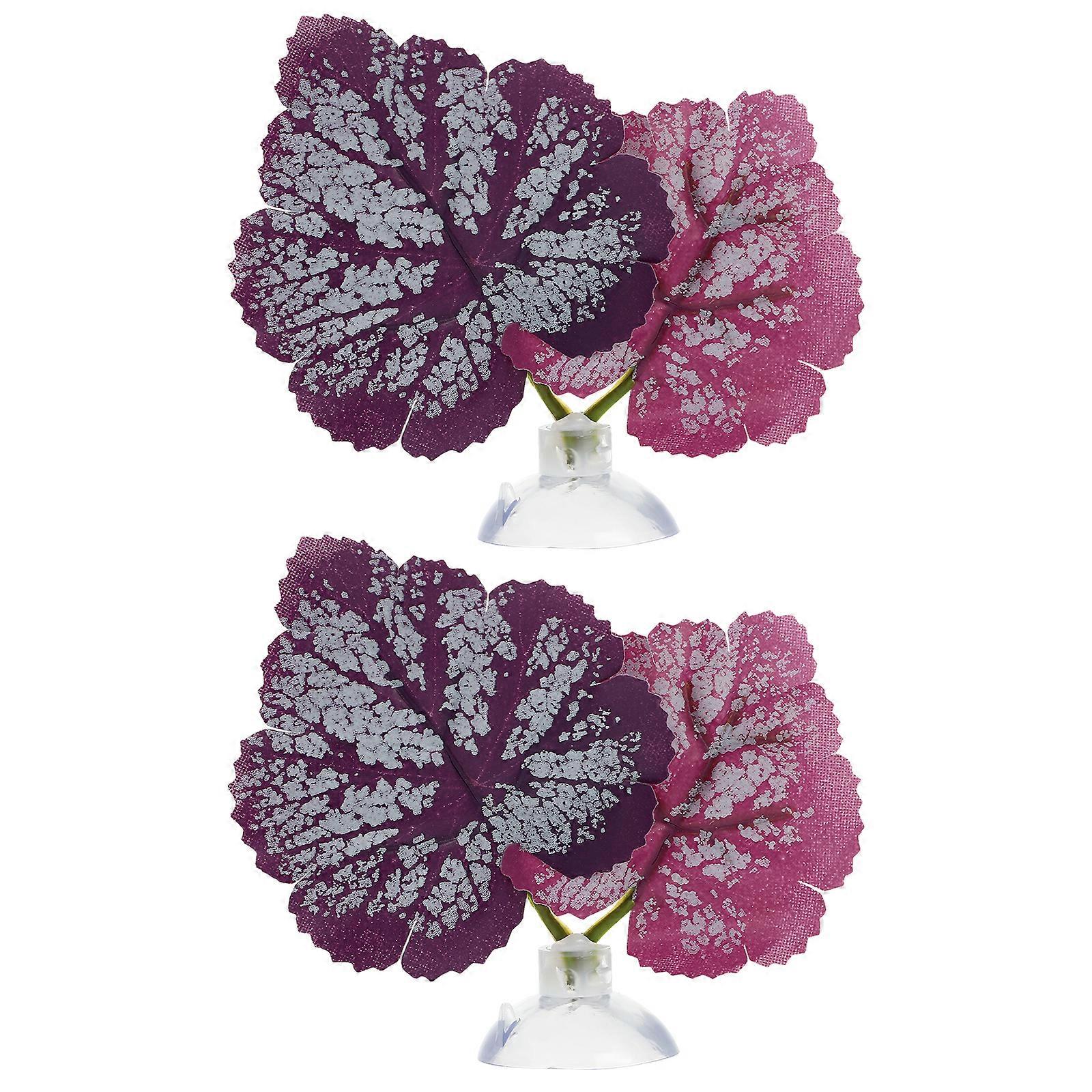 2Buc Acvariu Rezervor Acvariu Frunze Hamac Pat Loc de odihnă cu ventuză