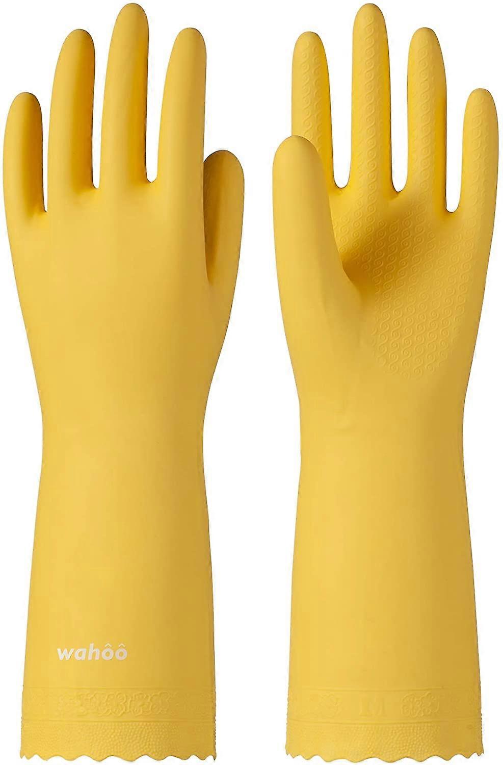 Gants de nettoyage ménager en PVC, gants de vaisselle non doublés réutilisables, antidérapants, spray de surf, S