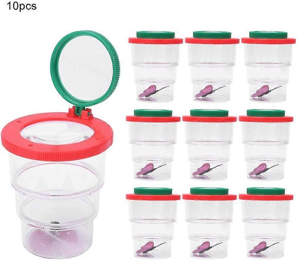 10pcs Insect Viewer Magnification Insect Box Science School Tool Children's Toy