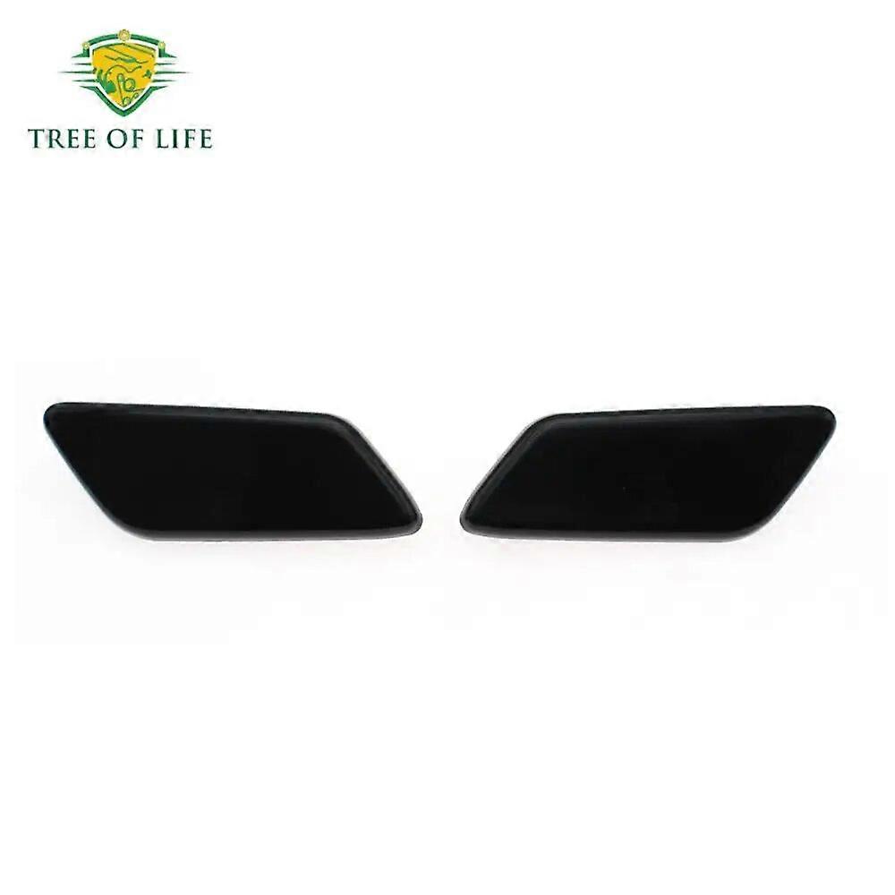 Left Bumper Headlamp Washer Nozzle Cover For BMW 5 Series F10 - Replacement Cap, Black, OEM 51117246869