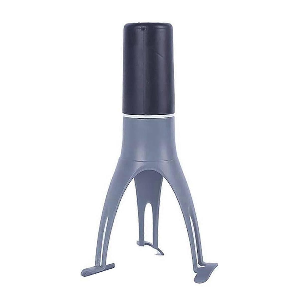 Kitchen Triangle Egg Whisk, Mini Semi-Automatic Whisk,Baked Food Mixing Tool,Pan Stirring Stick Food Mixer Black & Gray