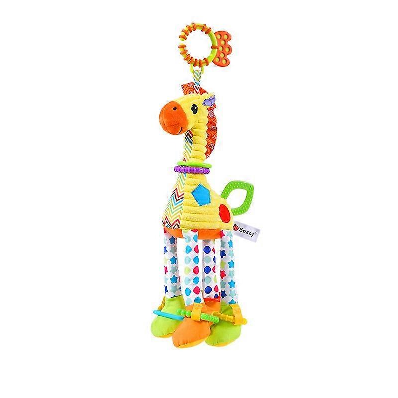Baby Tags Stuffed Animal Soft Toy Lovey Elephant Plush Bell Toy Built-in Rattles Sensory Toy For Newborn Toddler Infant Gifts - Baby Rattles & Mobiles