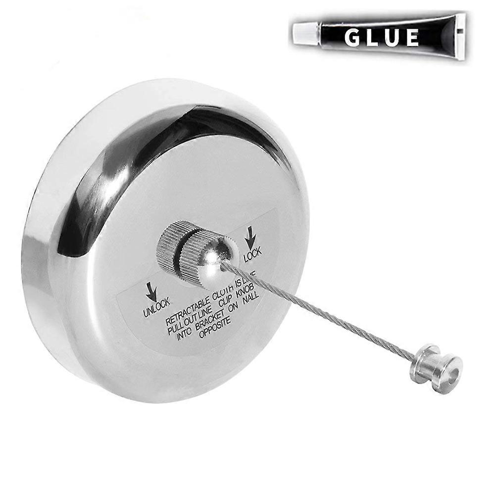Retractable Clothesline Punch Free Stainless Steel Clothes Dryer with Adjustable Nylon Rope String