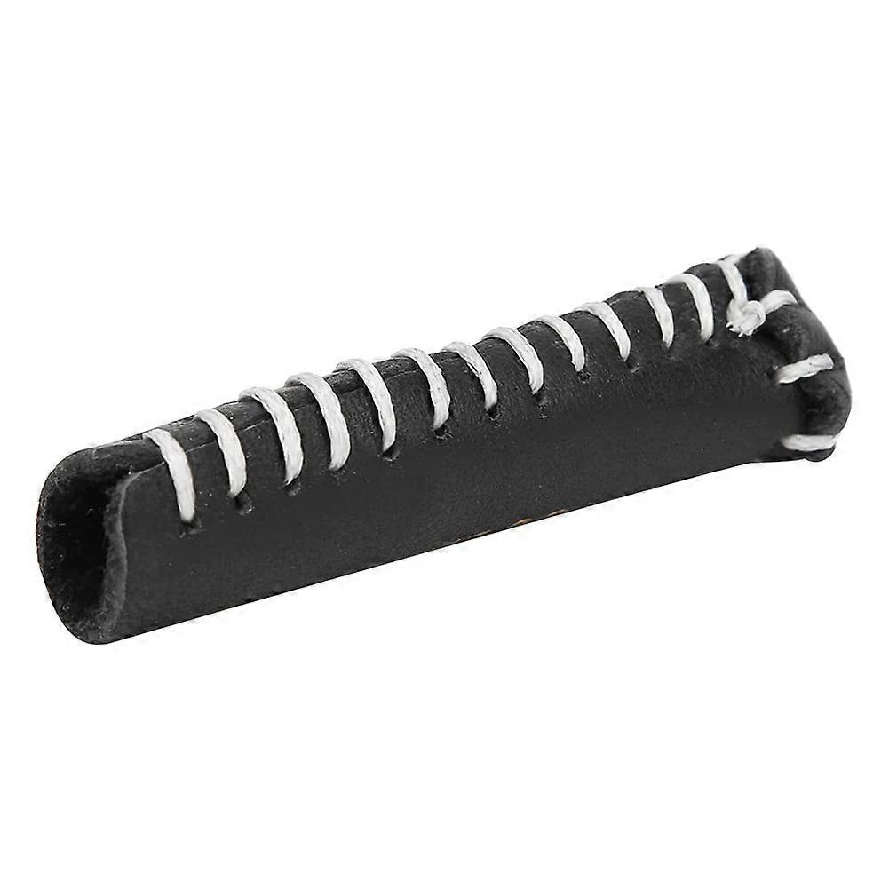 Billard Queue Tips Protector, Pool Cue Head Cover, Leder Snooker Queue Tip Cover Pool Cover Stick Protector (Schwarz)