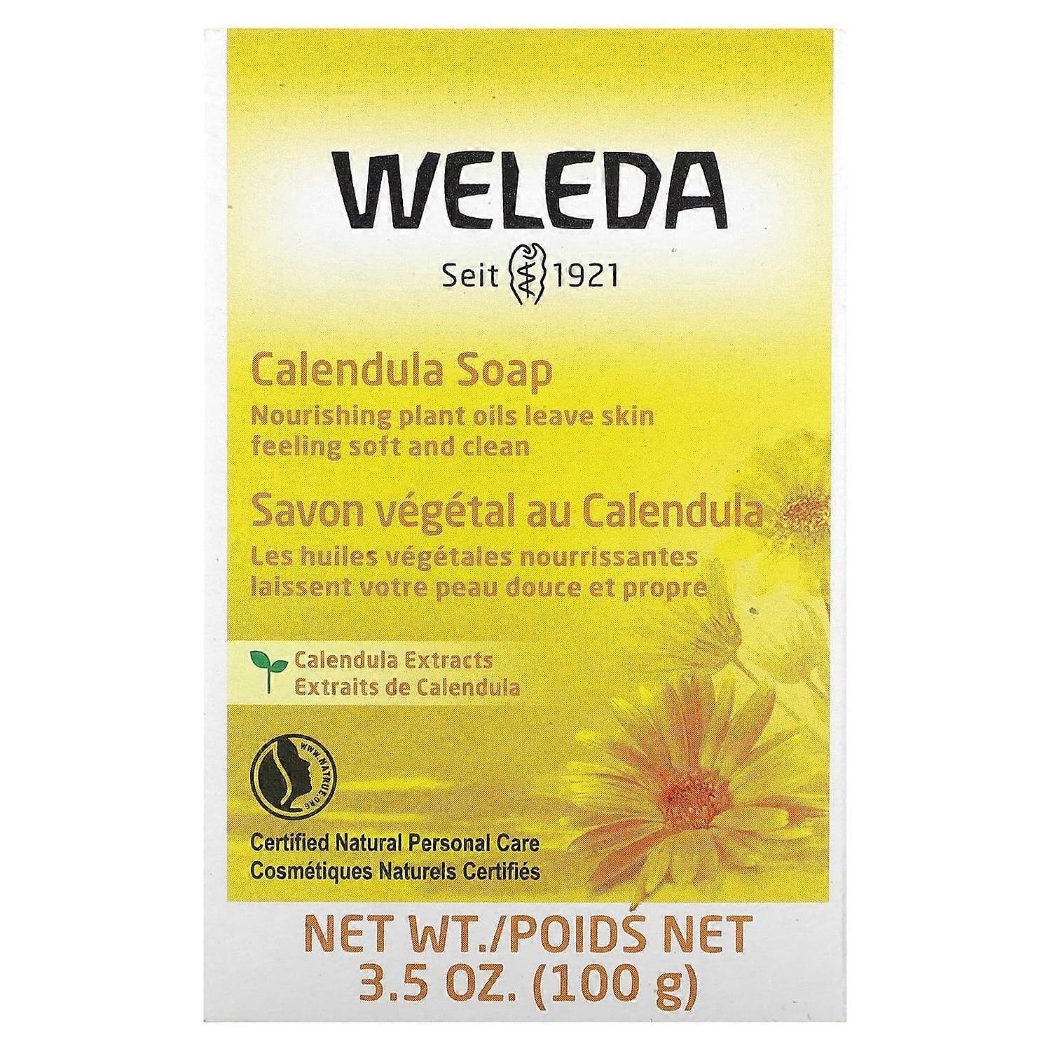 Weleda, Calendula Soap, Sensitive Skin, 3.5 oz (100 g)