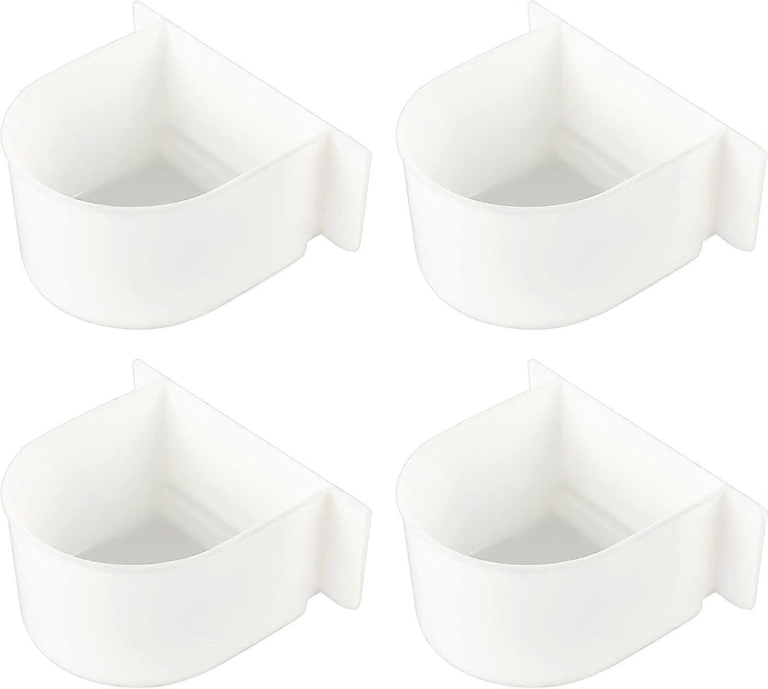 4db papagáj ketrec csere élelmiszer és víz csésze fehér madár etetők szárnyas univerzális ketrec műanyag poharak kisállat kellékek