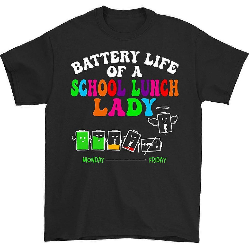 Akkulaufzeit Eines Schulessens Dame T-Shirt