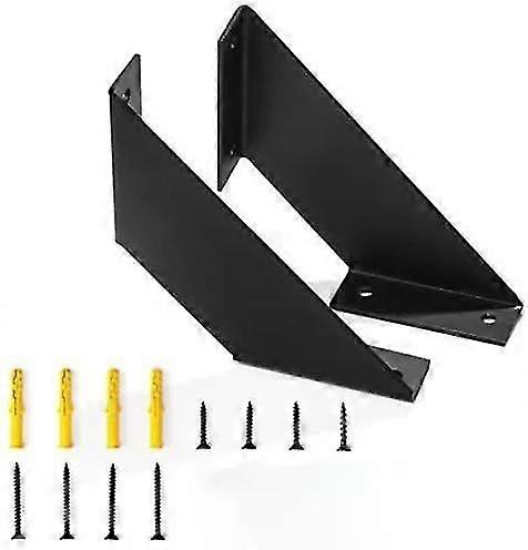 A Pair Of Heavy-duty Iron Floating Brackets