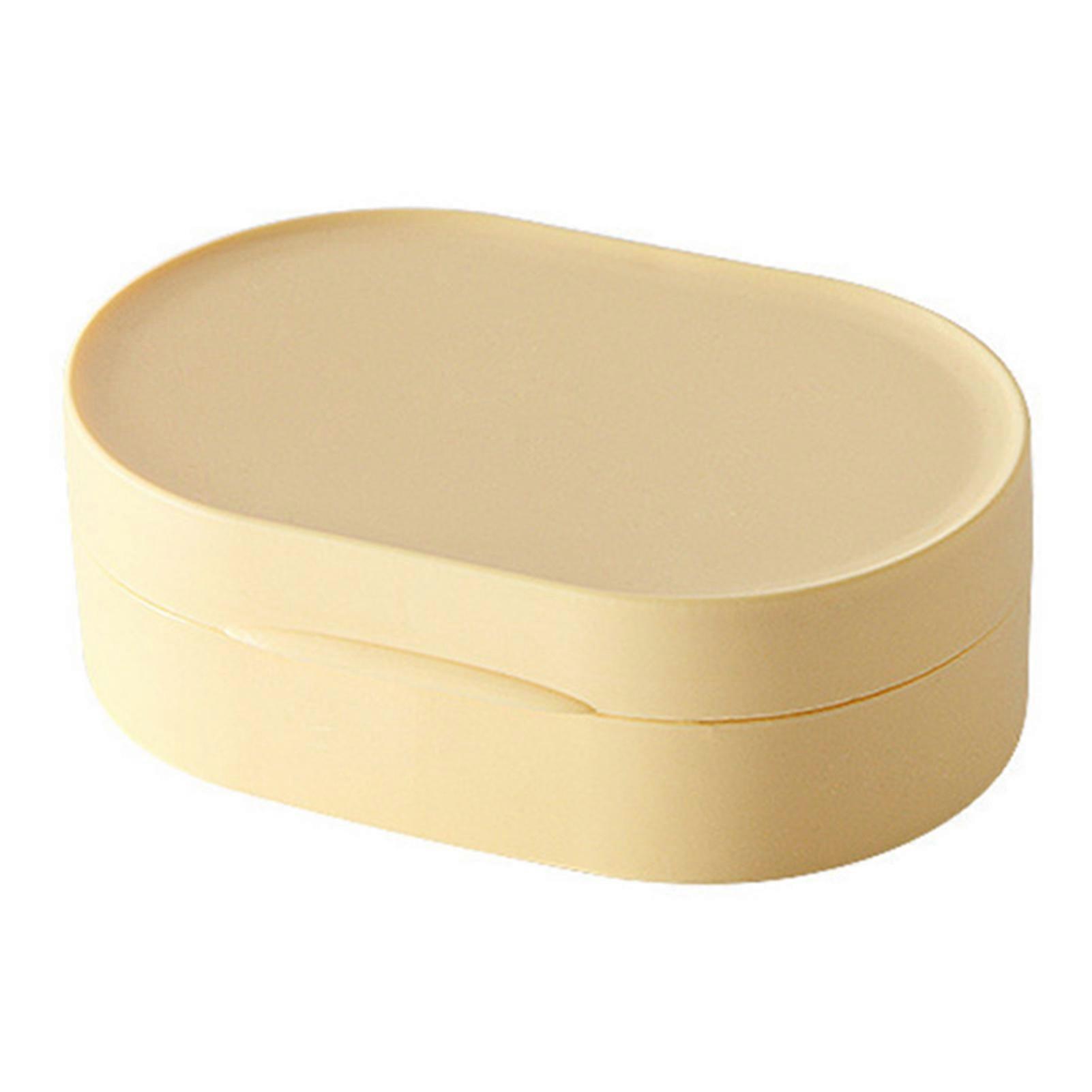 Portable Soap Box with Lid Waterproof Soap Saver Easy Cleaning for Outdoor