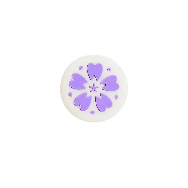 4 Pieces Sakura Flower Thumb Grip Caps, Thumb Grips Stick Cover Soft Silic Button Joystick Cap Compatible With S, S Lite