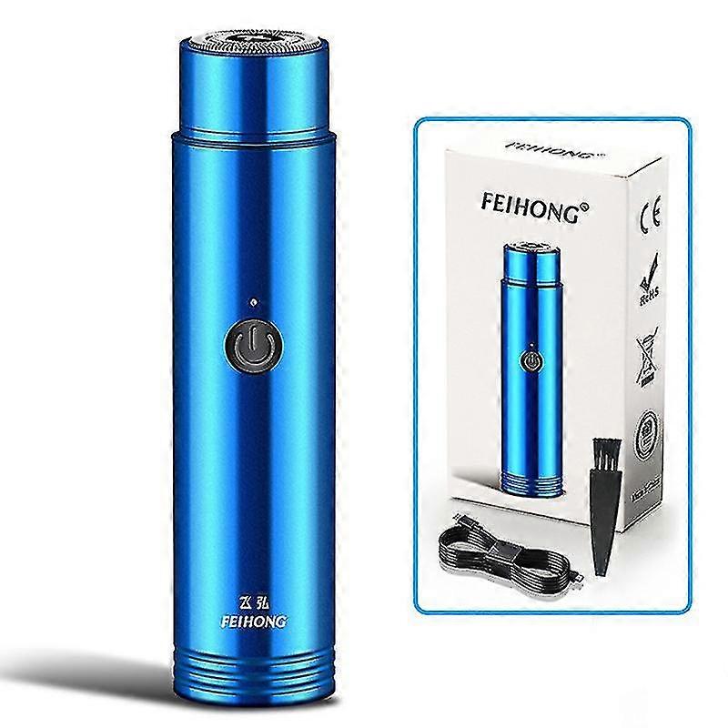 男性のためのミニ電気シェーバーポータブル電気カミソリひげナイフUSBシェーバーHfmqv