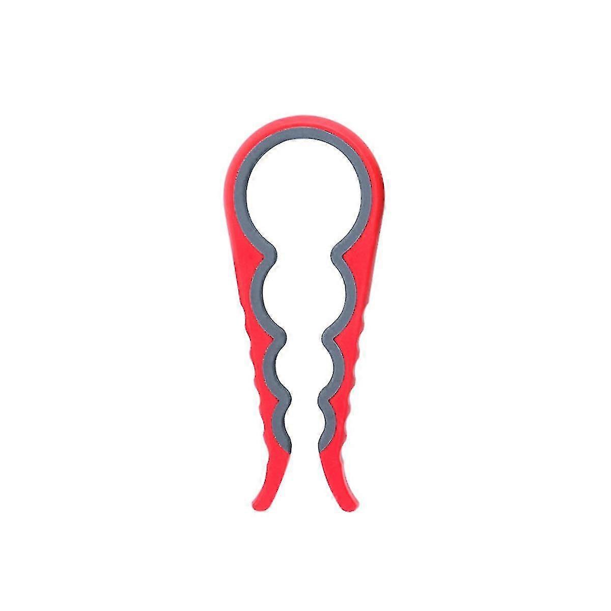 Jar Opener, 4 In 1 Multi Function Can Bottle Gripper(red)