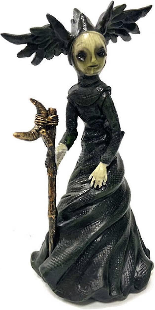 Witch Figurines, Halloween Witch Figurines Resin Figurine Statue Scary Ornament For Courty