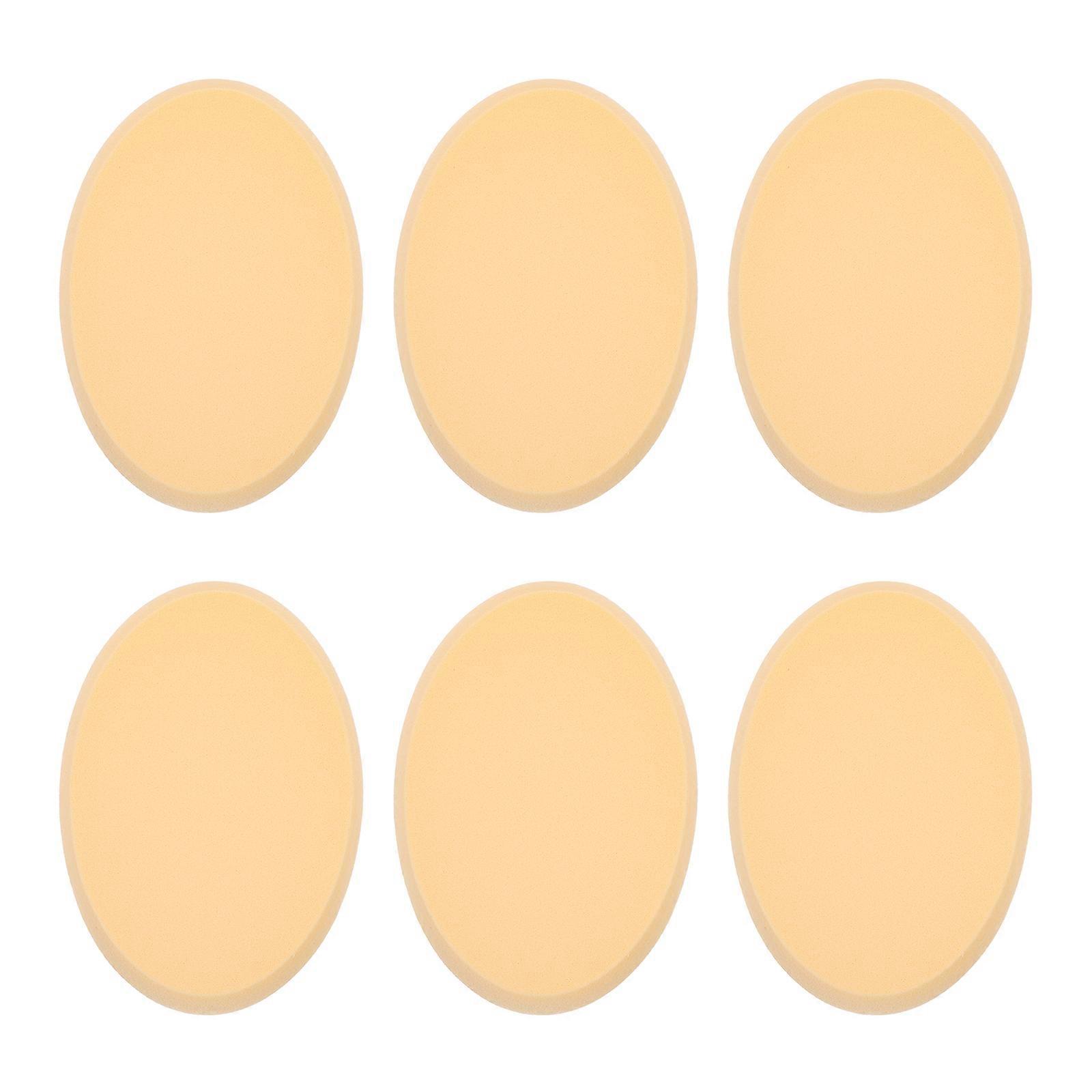 6 stks make-up sponzen ovale gezichtsspons dual use foundation make-up sponzen