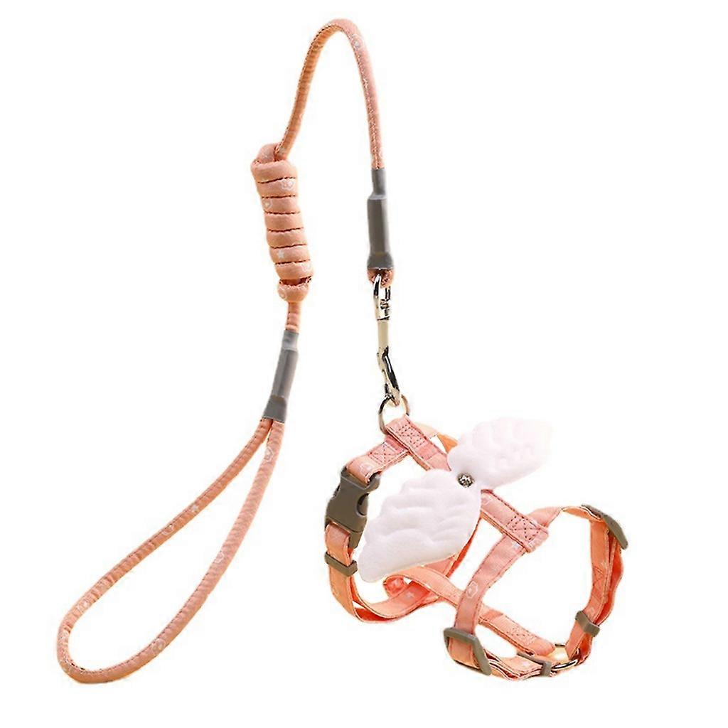 Cats Harness and Leash Set Adjustable Soft Harnesses Leashes Length 3.9ft