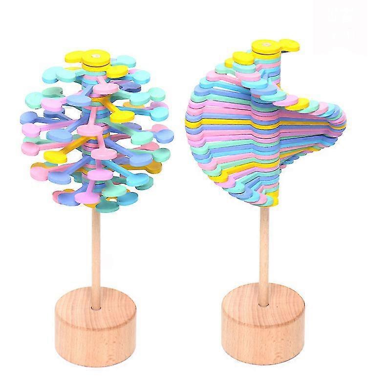Wooden Spiral Lollipop Decompression Toy