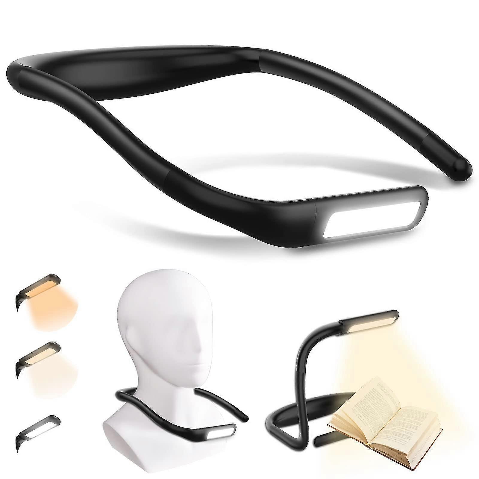 Neck Reading Lamp Book, Reading Lamp Bed Rechargeable, Adjustable Brightness Of 3 Colors
