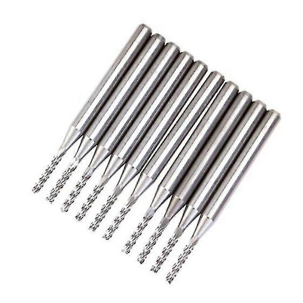 10pcs Cutter Carbide Pcb End Mill 1.5 Mm