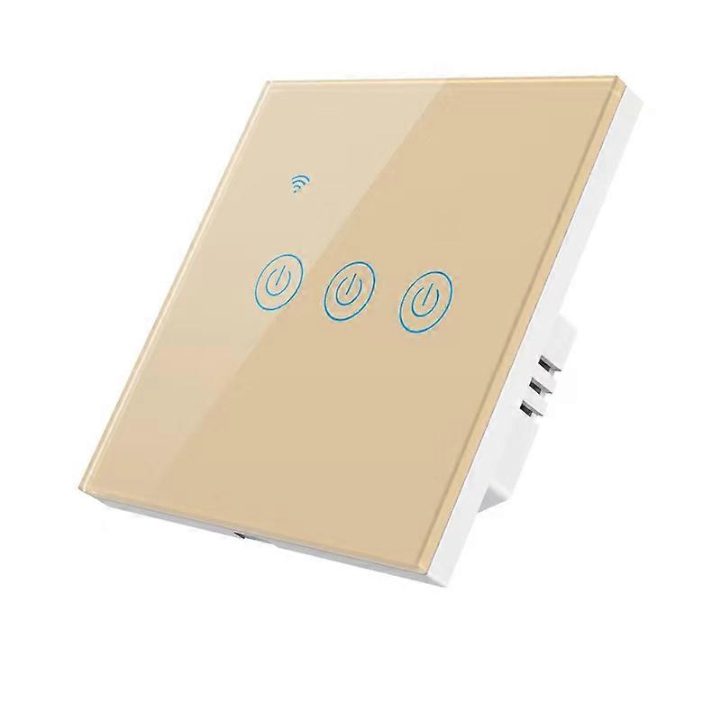 Wifi Smart Wall Light Switch 10a Glass Touch Panel Wireless Interuptor 4 Gang Wireless Remote Contr