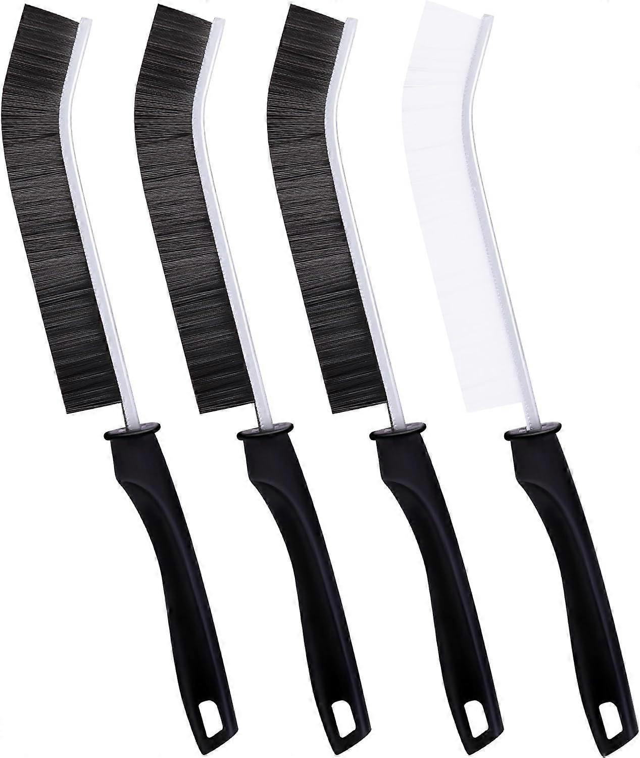4Pcs Gap Cleaning Brush, Hard Bristle Brush for Cleaning, Crevice Cleaning Tool for Shutter Door Window Track Kitchen