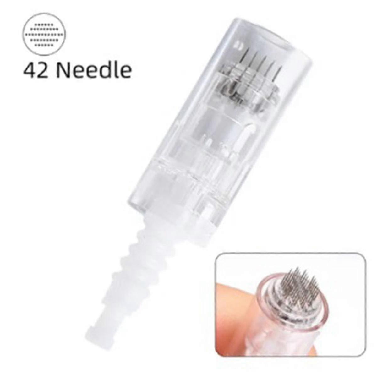 50ks tetovací jehly pro n2-c n2-w m5 m7 e30 bajonet slot nano kazety mezoterapeutické špičky (42pin)