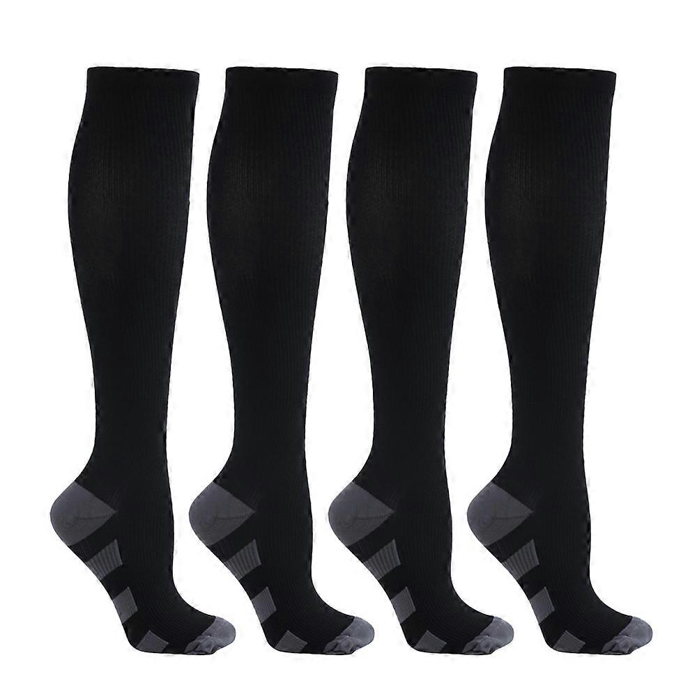 Wide Calf Compression Socks Support Socks For Nurses Running Pink S/L