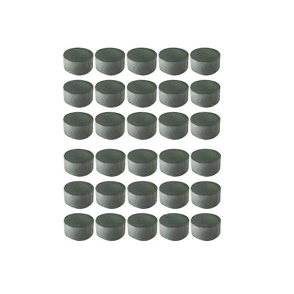 Foam, 30 Pcs Round Dry Foam Blocks, Green Styrofoam Blocks For , Great For Flower