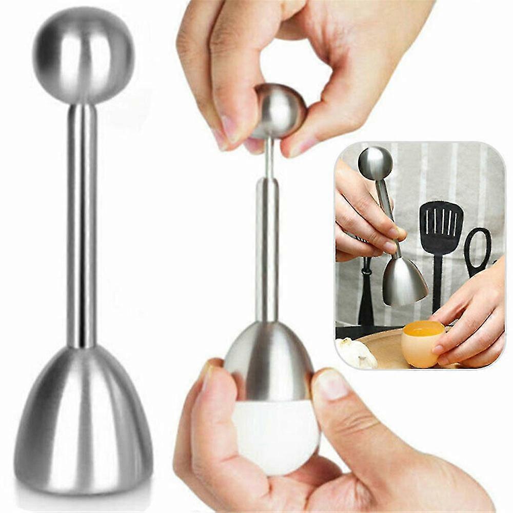 rustfritt stål egg topper skall kutter myk og hardt egg separator cracker