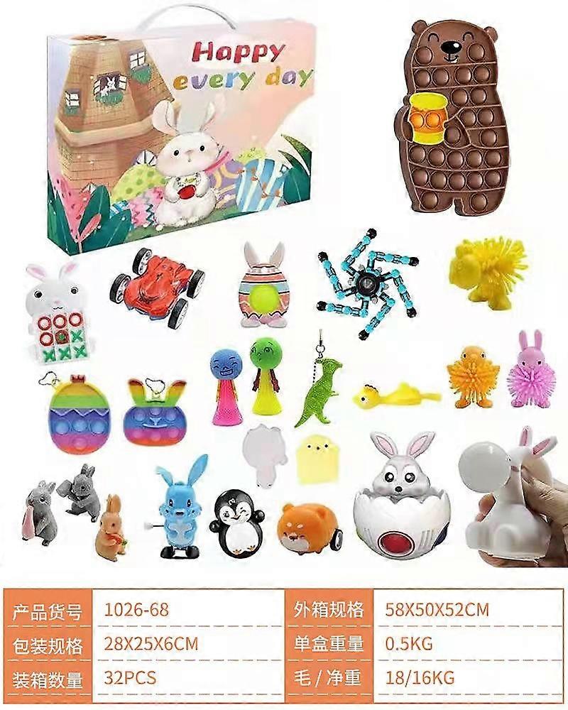 Christmas Advent Calendar  New Christmas blind box set DIY decompression venting and decompression toys 24-day countdown gift box