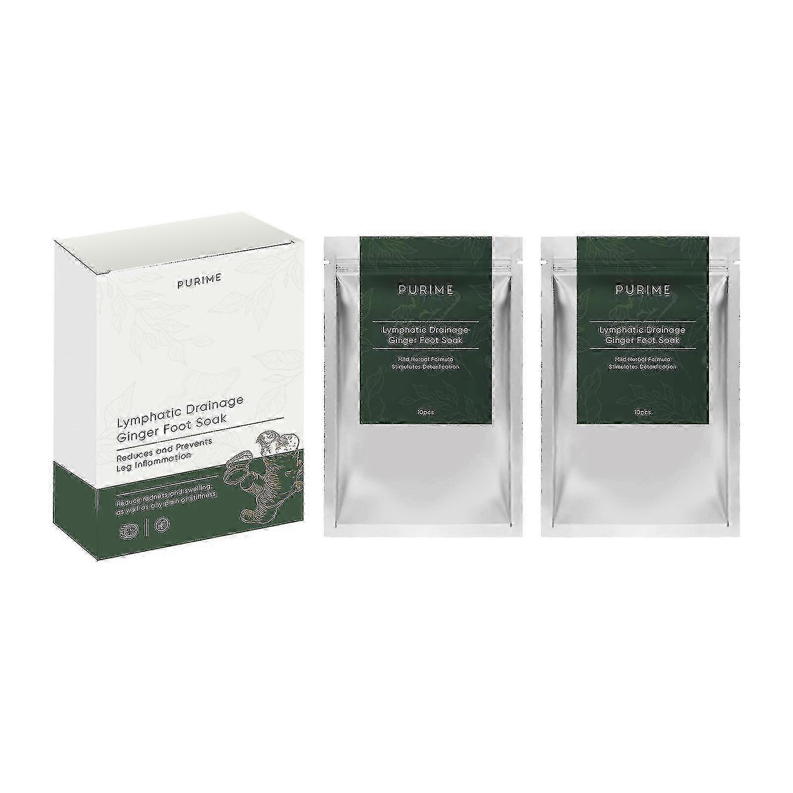 של תיק אמבטיה לרגל ג'ינג'ר קצף הרזיה גוף מזיע דוחה קור, מנקז לימפה, מקל על כאבי שרירים