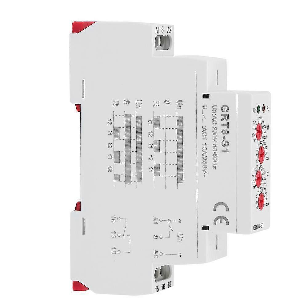 Grt8-s1 Mini Asymmetric Cycle Timer On/off Repeat Cycle Time Relay Ac 230v