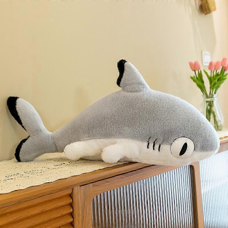 130cm Anime Plush Doll Sharkitty Pillow Kawaii Soft Stuffed Sleeping Shark Cushion Pillow Anime Plush Toy Gifts for Children