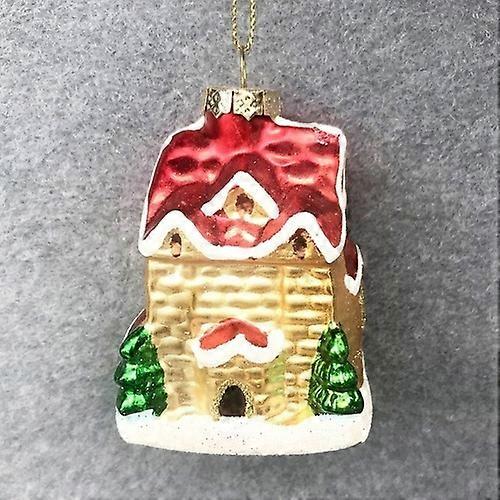 زينة شجرة عيد الميلاد الزجاج الإبداعي قلادة نافذة هدايا التجارة الخارجية 3 بوصة دمية لعبة مجموعة