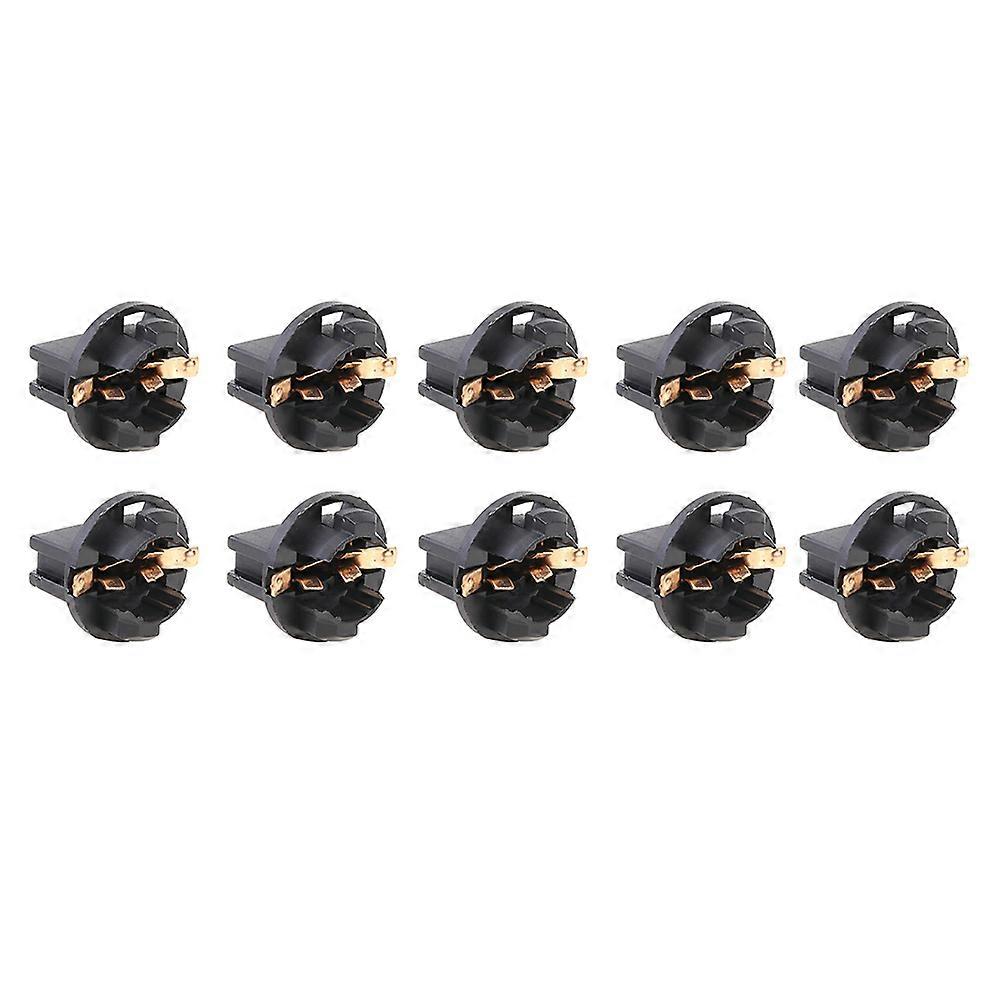 10pcs T10 Socket Dashboard Instrument Panel Socket T10 Twist Lock Wedge Bases Lamp Dash Bulb Plug Auto Accessories Replacement