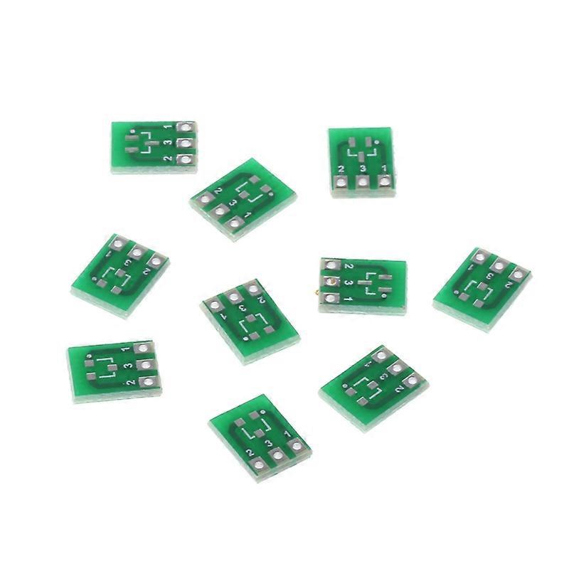 10 Pcs Double-Side SMD SOT23-3 To DIP SIP3 Adapter PCB Board DIY Converter