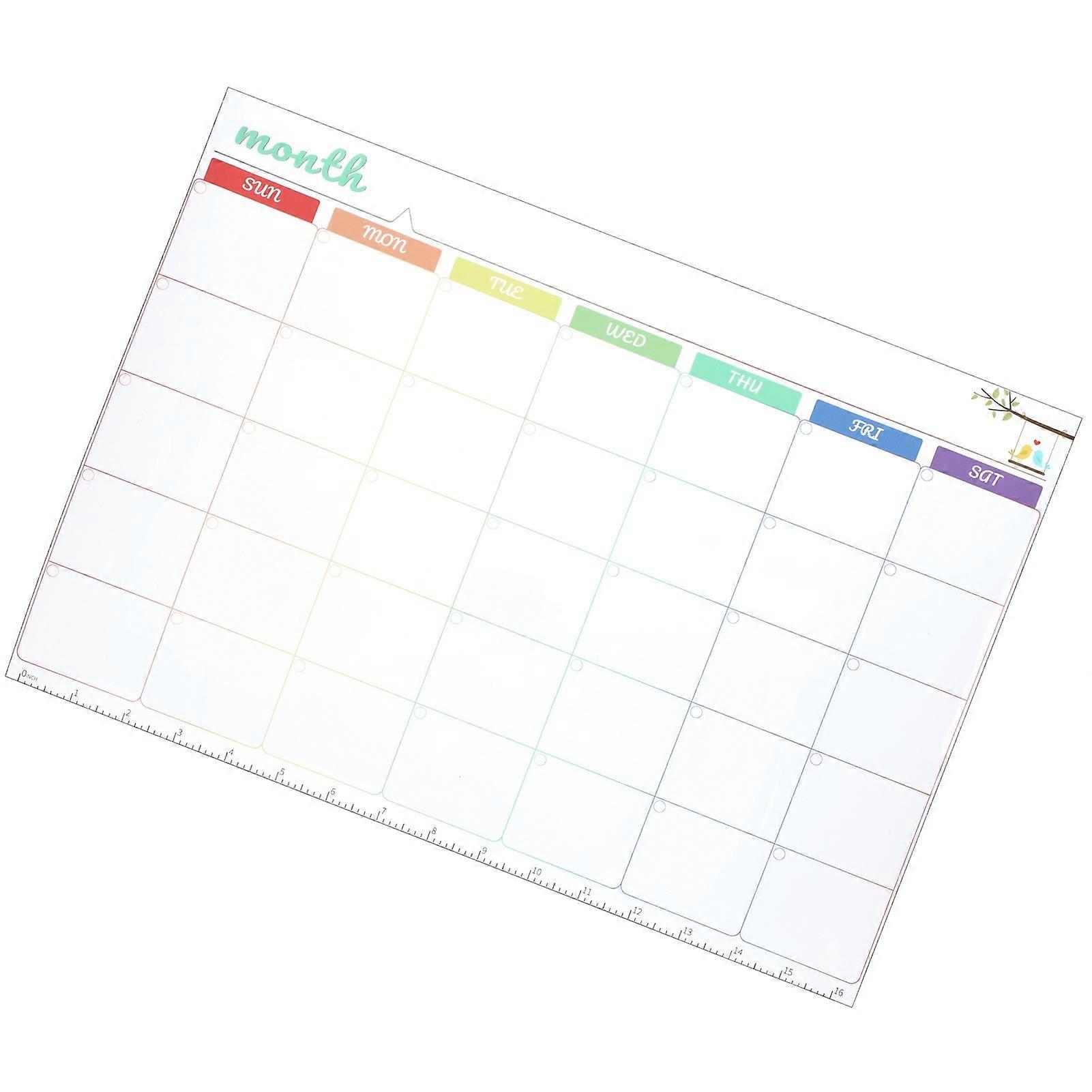 Reusable Magnetic Whiteboard Meal Planner for Refrigerator
