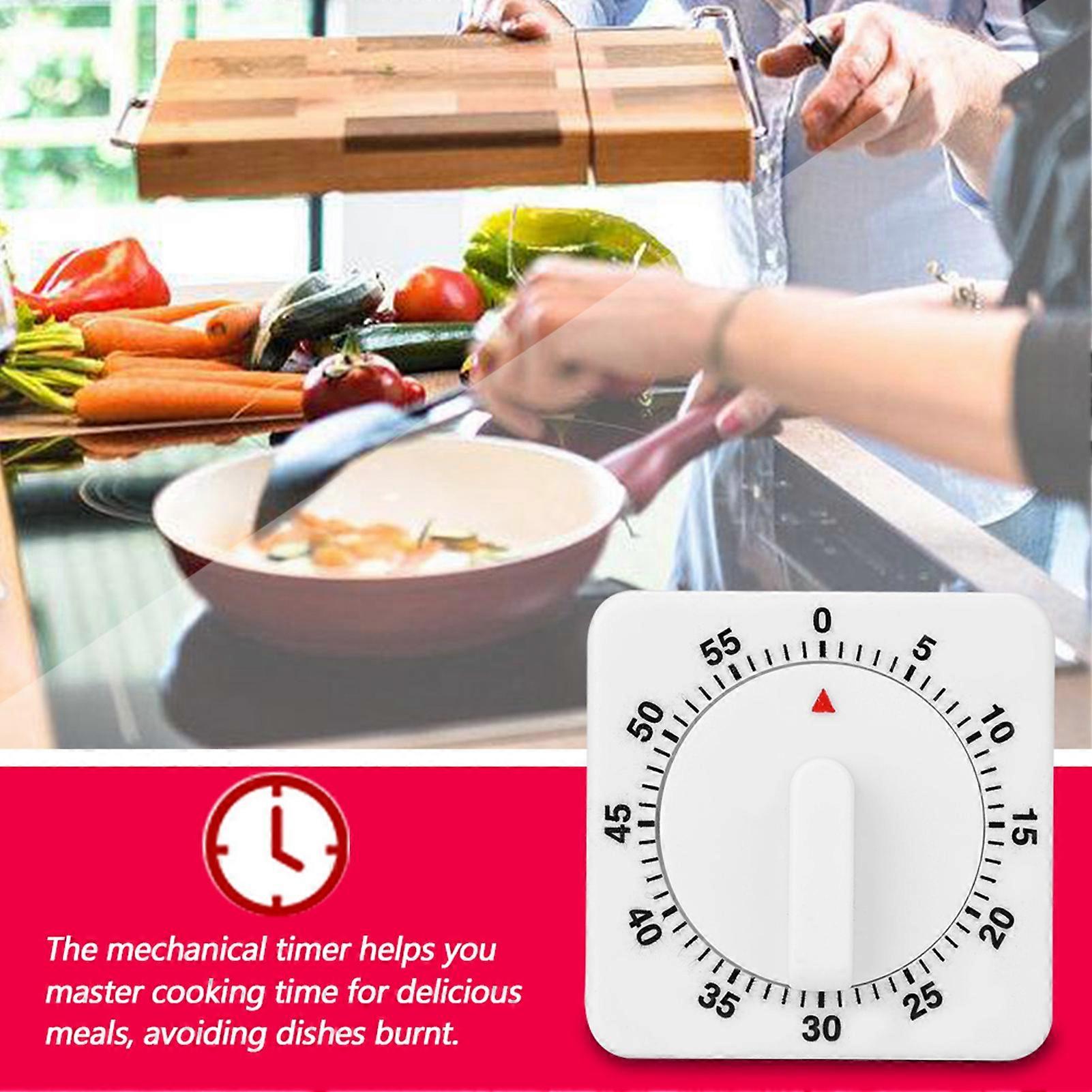 Portable Mechanical Timer for Cooking Baking Food Preparation 60 Minutes Countdown
