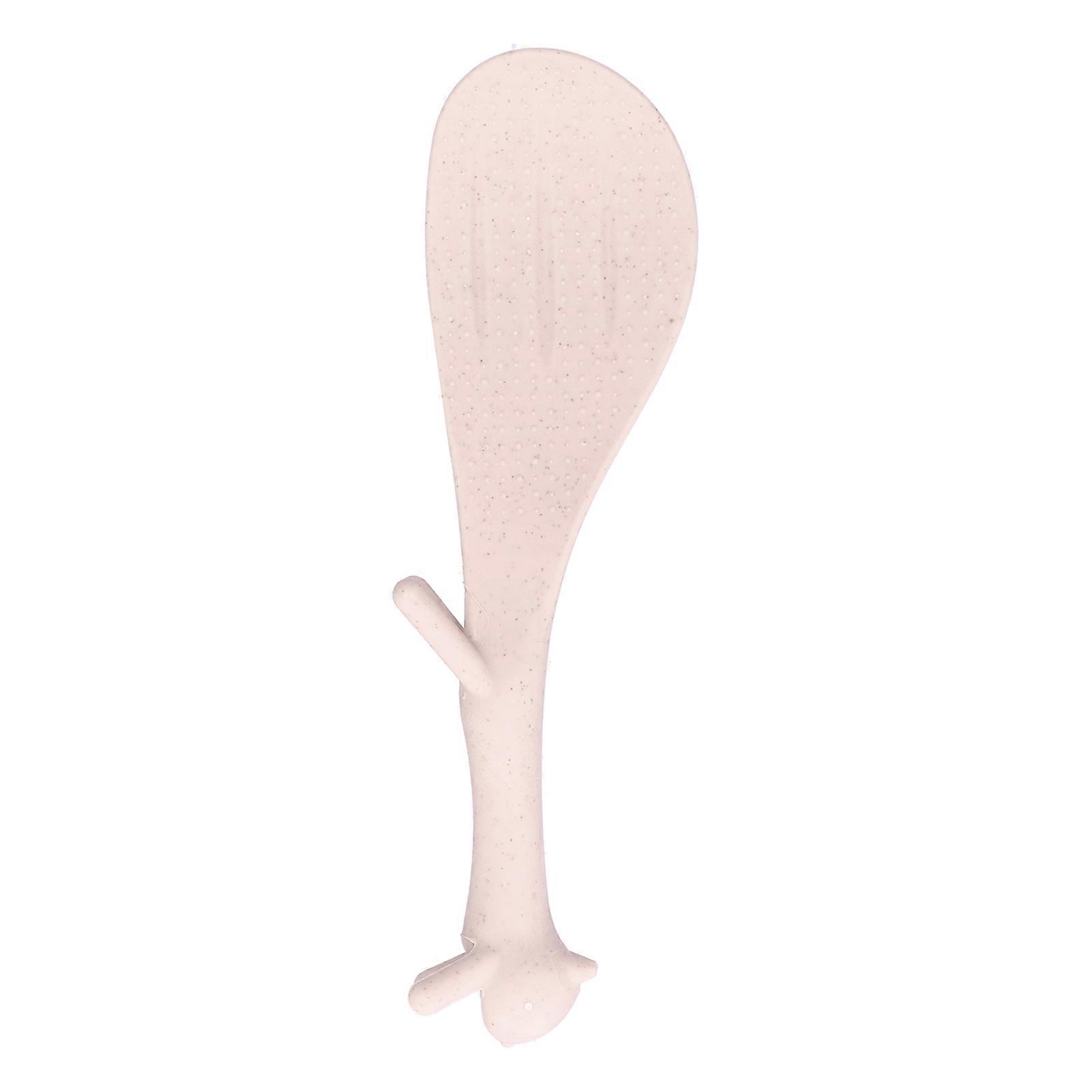 Nonstick Rice Spoon Kitchenware Lovely Squirrels Shape Standing for Home Kitchen - Beige