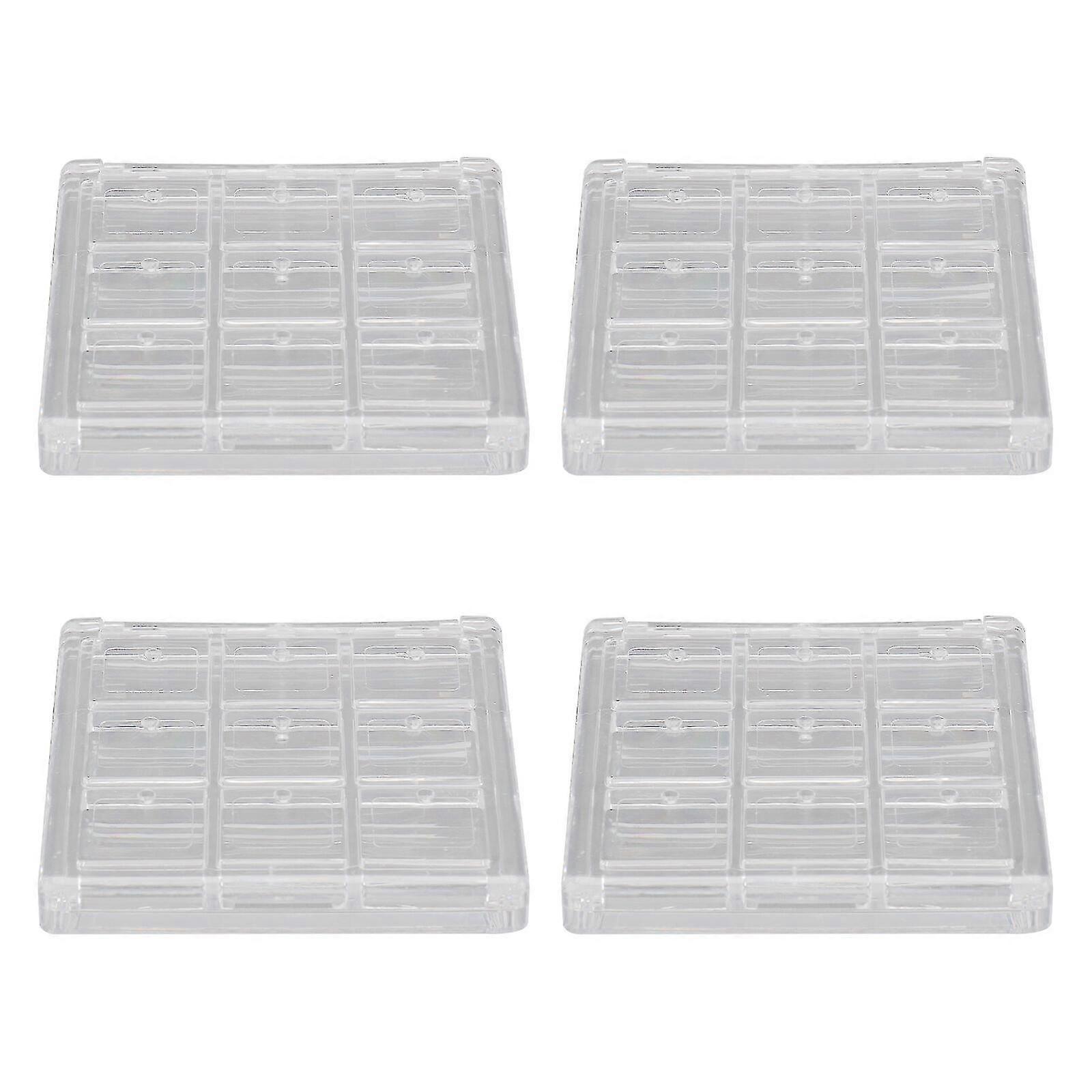 4pcs Eyeshadow Sub Package Boxes Compartment Eyeshadow Organizer Containers-c