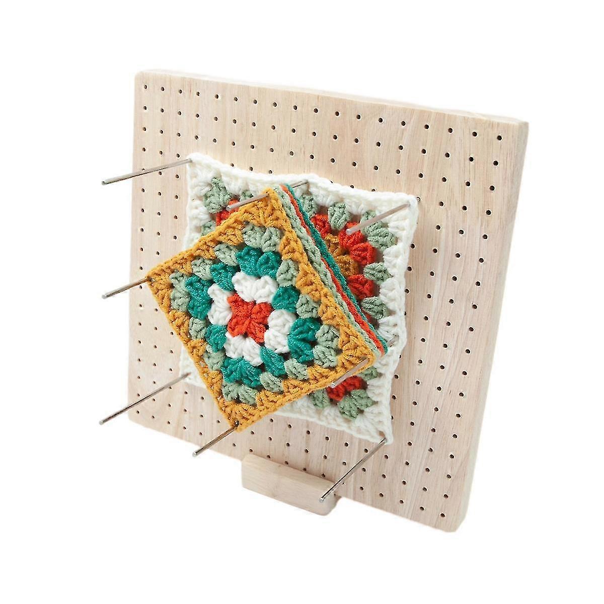 Strick-Blockierbrett, Verriegelungsbrett für Granny Square, Häkel-Blockierbretter zum Stricken mit
