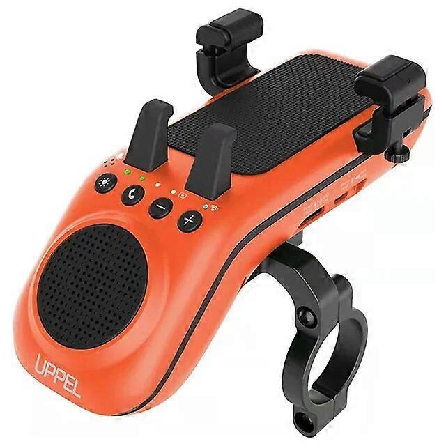 Bicycle Parts UPPEL 10 in 1 Bike Light 5000mAh Rechargeable Front Lamp Bicycle Phone Holder with Bluetooth Speaker Cycling Bell Accessories