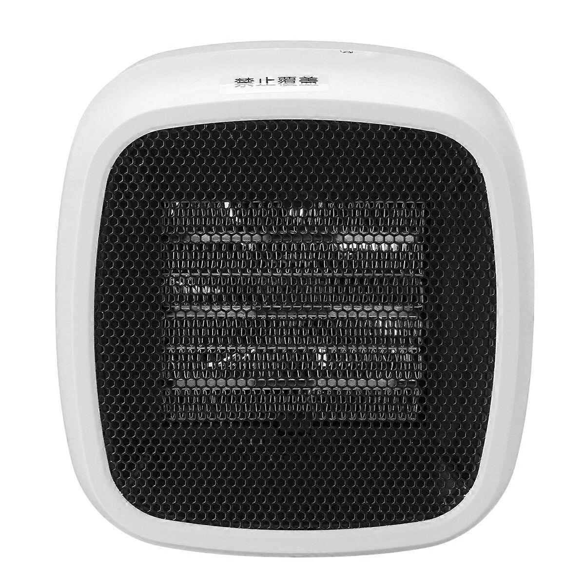400W Mini Desktop Electric Heater With Negative Ion, Low Noise For Home/office