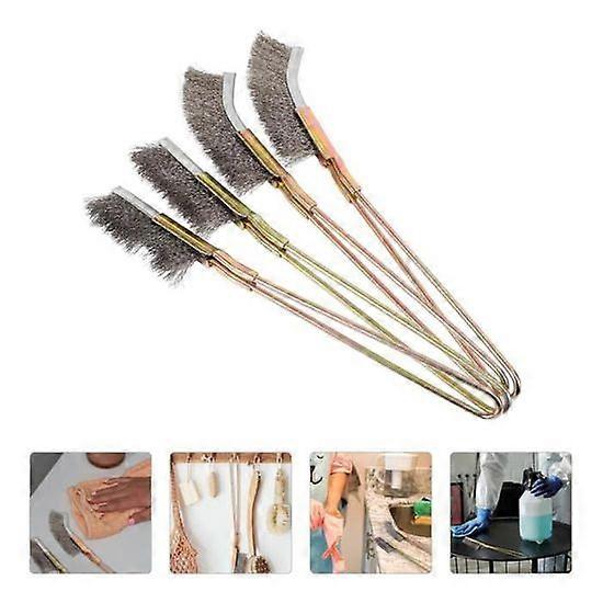 4pcs Cleaning Wire Brush Removal Tool for Industry Window Brush Brush Hand Tool