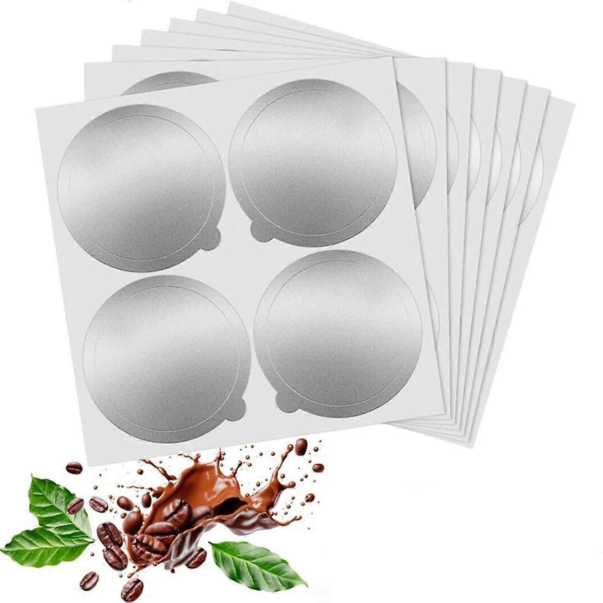 Aluminum Foil Lids for Reusing Capsules - for Vertuoline and Vertuo - Reusable Coffee Pod Covers (100 Pcs)